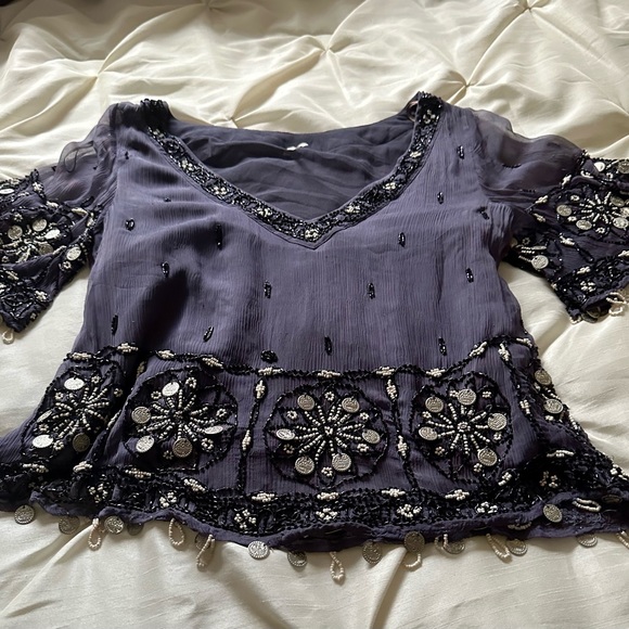 Free People elegant embroidered top - Picture 6 of 15